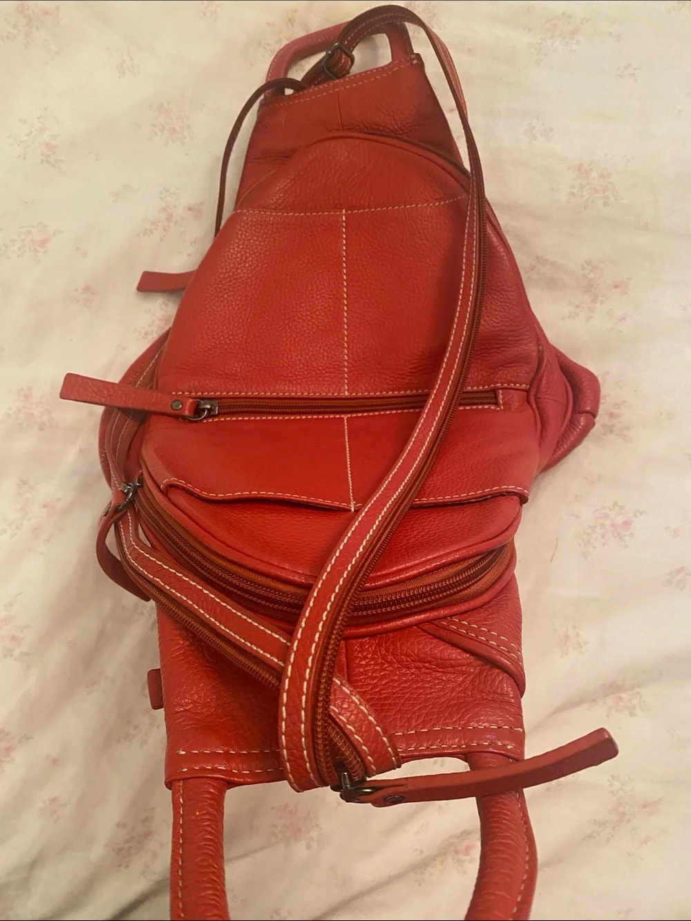 Leather Women's Backpack Bag purse